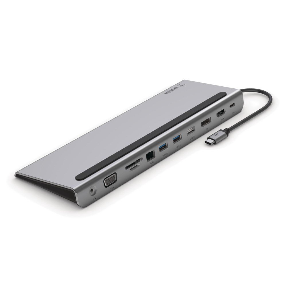 Belkin INC004BTSGY knyginių kompiuterių dokas / jungčių replikatorius Vielinis USB 3.2 Gen 1