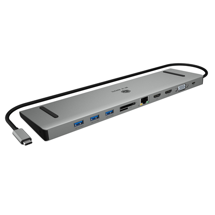 Raidsonic Docking Station | IB-DK2106a-CPD | Ethernet LAN (RJ-45) ports 1 | VGA (D