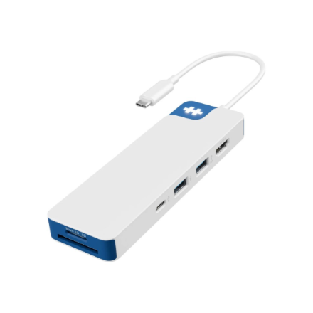Hyper HyperDrive Flex 8 Port USB-C Hub, Blue  Hyper