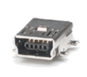 Lizdas Mini-USB B SMD