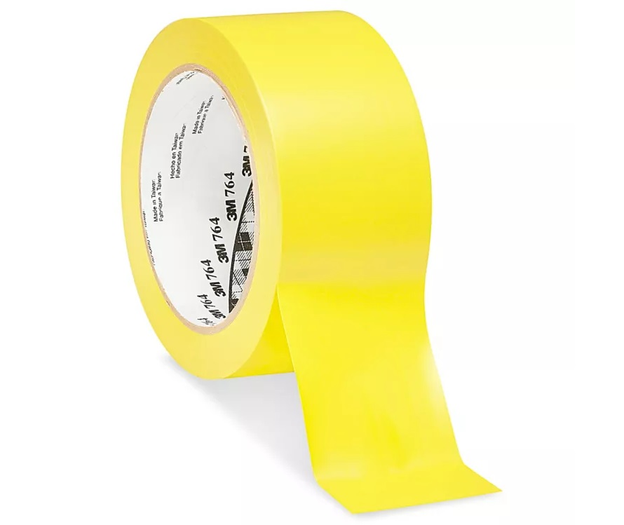 Juosta vinilinė 764 bendram naudojimui geltona 50mm x 33m 3M