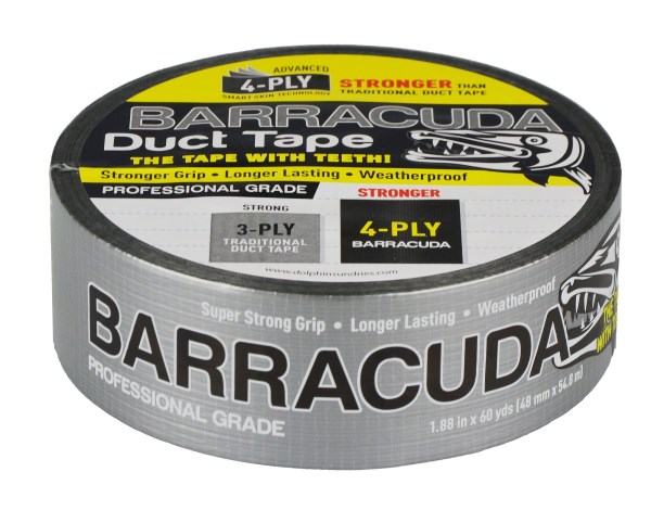 Juosta armuota audiniu "BARRACUDA DUCT TAPES" 48 mm x 54,80 m