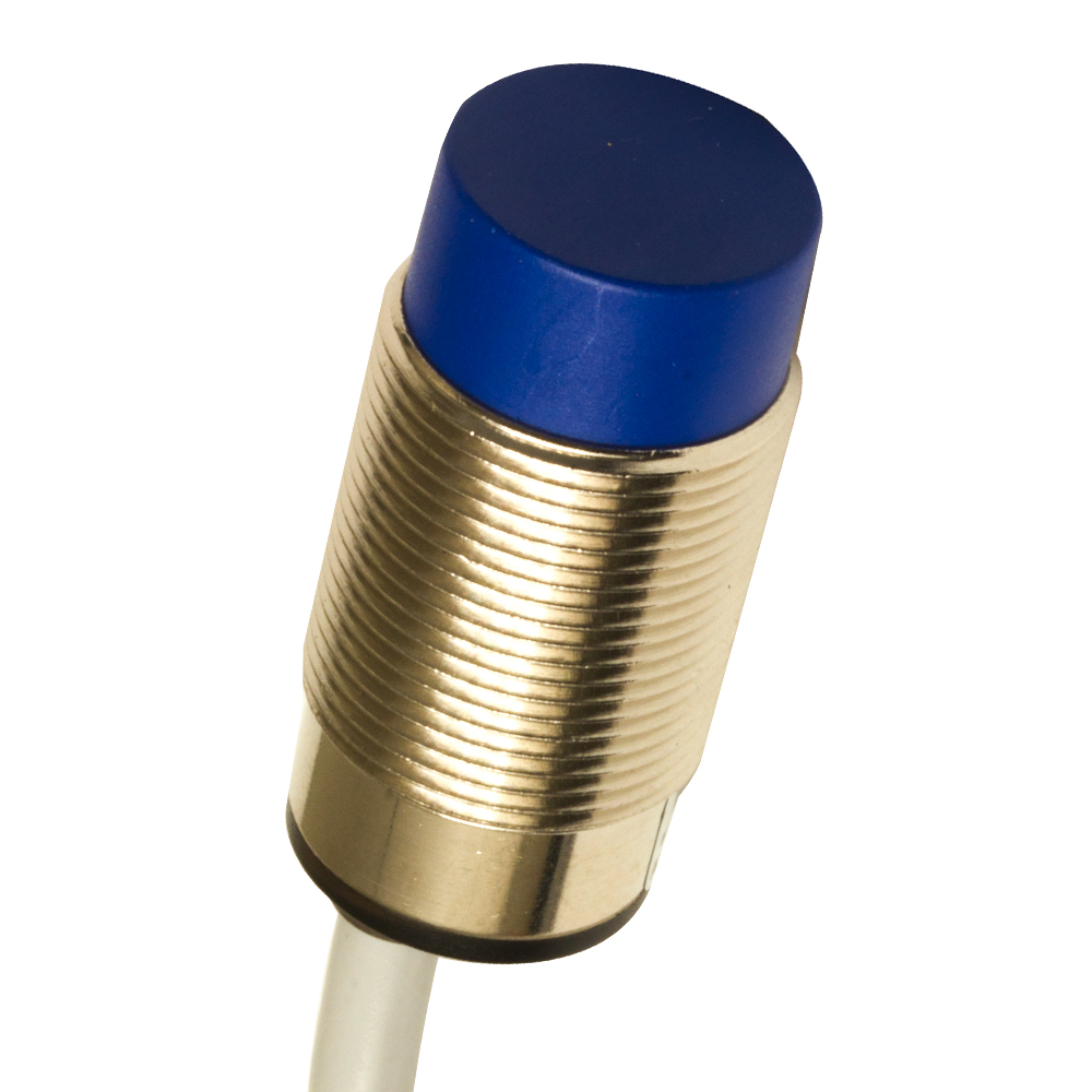 Jutiklis induktyvinis cilindrinis, trumpas, neekranuotas M18 NPN NO+NC, 2m kabelis, Micro Detectors