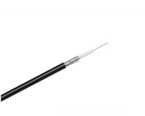 Koaksialinis kabelis RG58U varinis 50om, Ø4.9mm, juodas