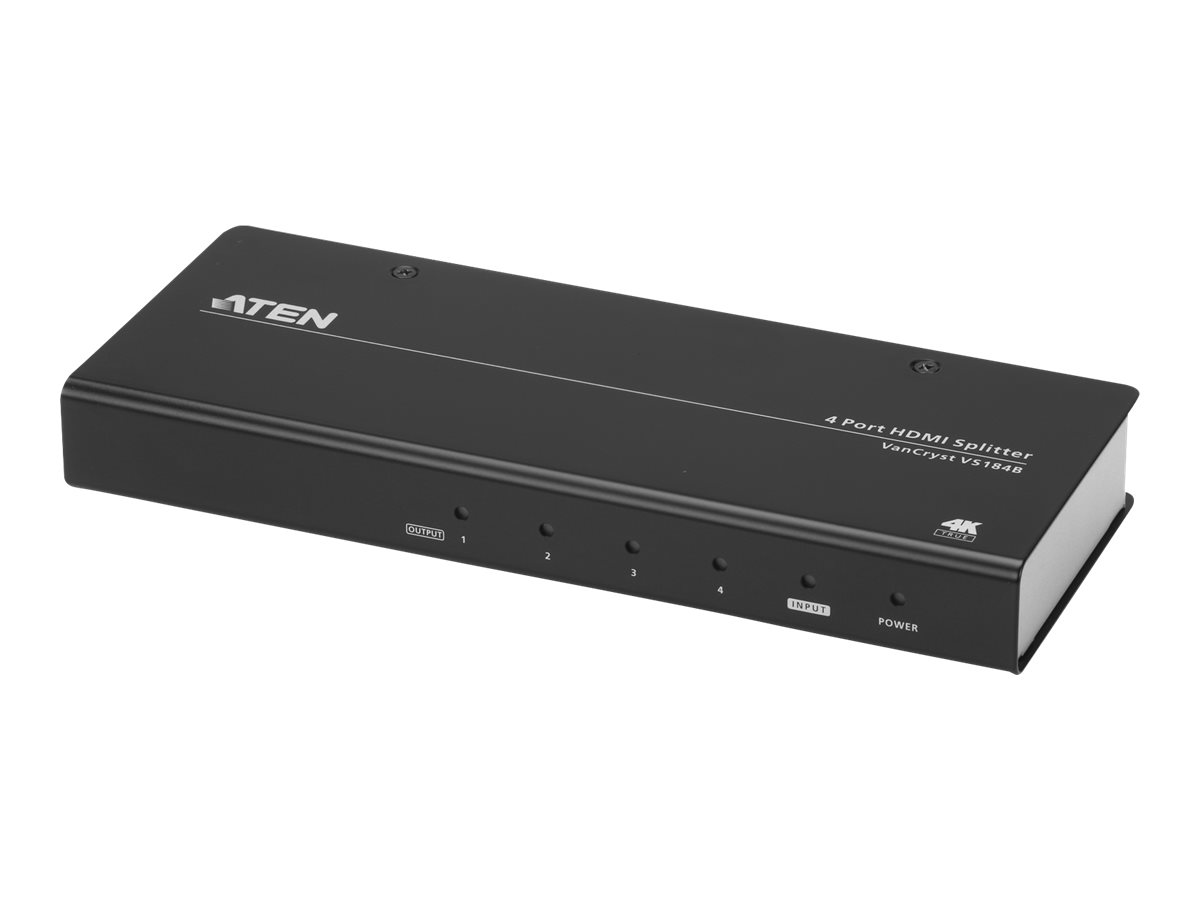 Aten | 4-Port True 4K HDMI Splitter | VS184B | Warranty 24 month(s)