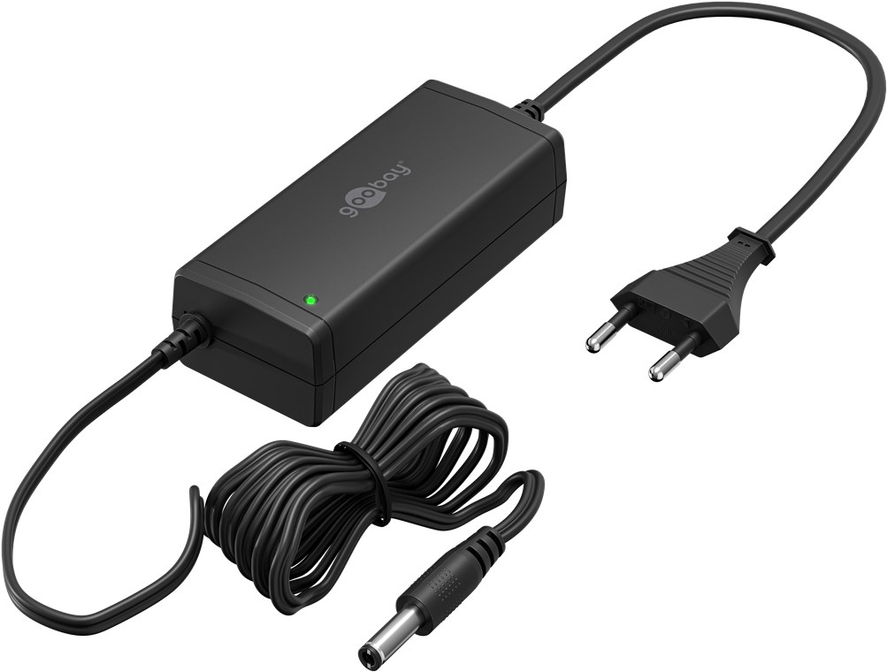 Goobay 64980 | Power Supply | DC Plug | Europlug | 1.8 m | Black