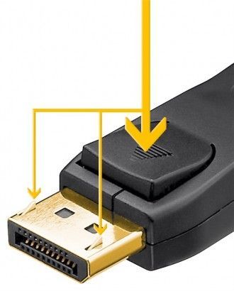 Goobay | DisplayPort connector cable 1.2, gold-plated | DP to DP | 1 m