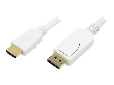 Logilink | Cable DisplayPort to HDMI | White | DP to HDMI | 2 m