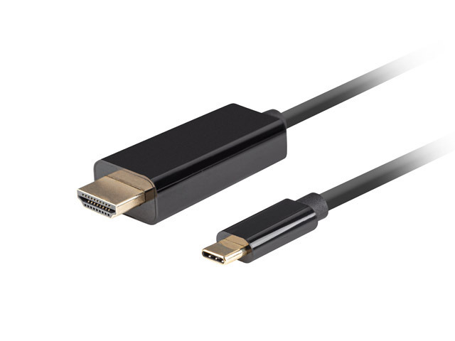 Lanberg USB-C to HDMI Cable, 0.5 m 4K/60Hz, Black | Lanberg | USB-C to HDMI Cable | Black | 0.5 m