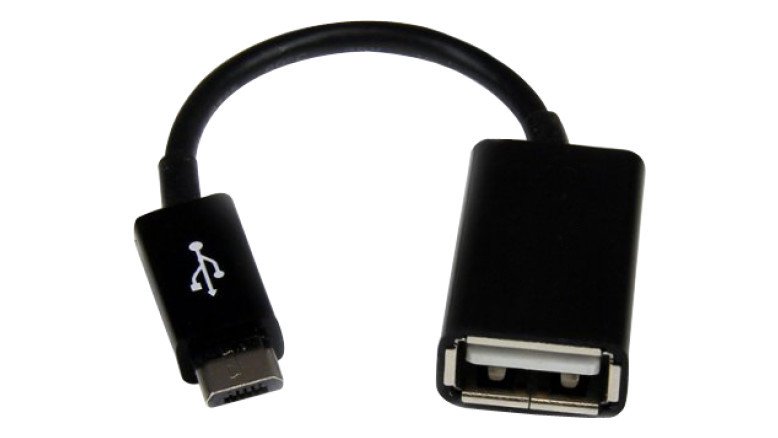 Adapteris Reach iš microUSB į USB OTG,juodas