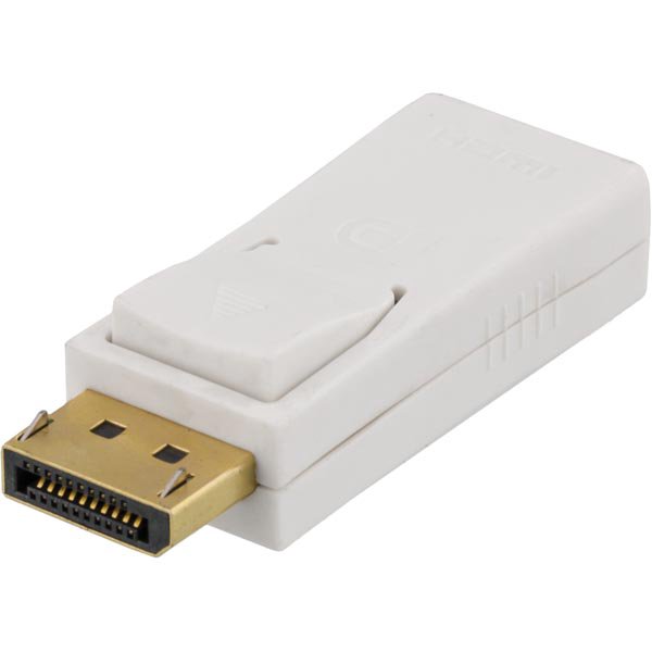 Adapteris DELTACO DP-HDMI31 DisplayPort-HDMI,baltas