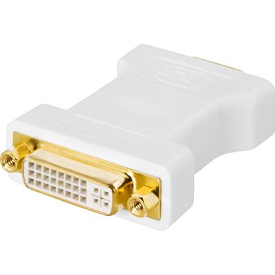 Adapteris DELTACO VGA-M - DVI-A-F, baltas / DVI-6A