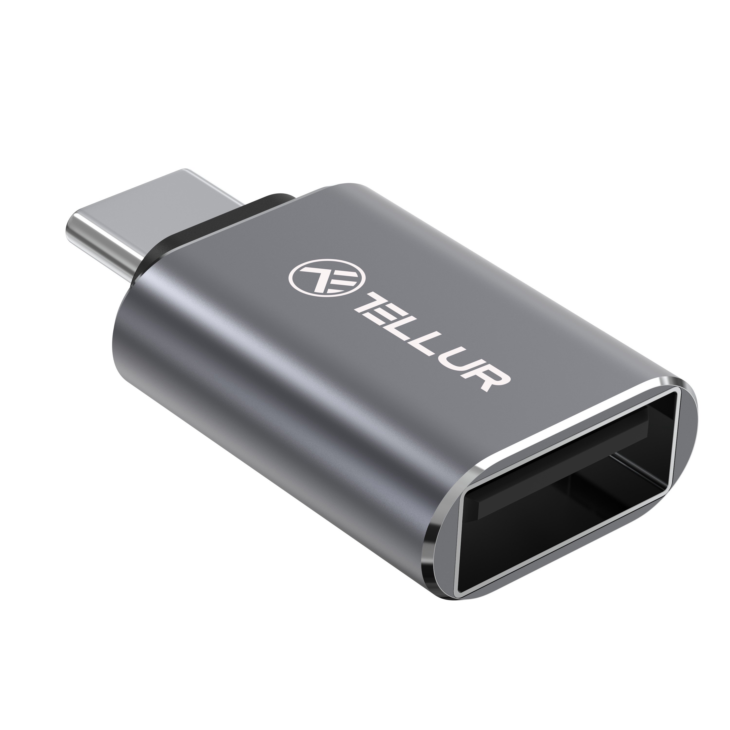 Adapteris Tellur USB-C to USB-A M/F 10Gbps,3A aluminum alloy