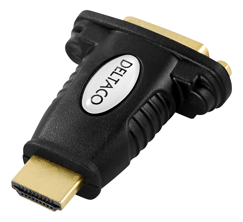 Adapteris DELTACO HDMI - DVI-D, 1080p, juodas / 00100020