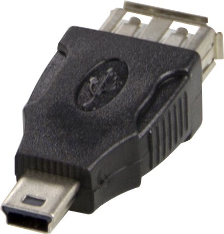 Adapteris DELTACO Tipas A ho - Tipas Mini-B ha USB