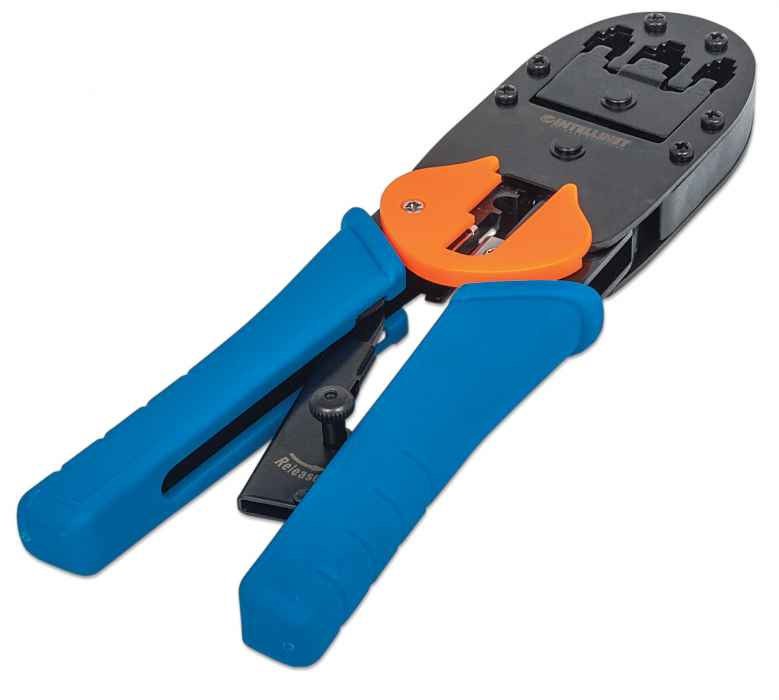 Intellinet Universal Modular Plug Crimping Tool, For RJ45, RJ12 and RJ11 modular plugs