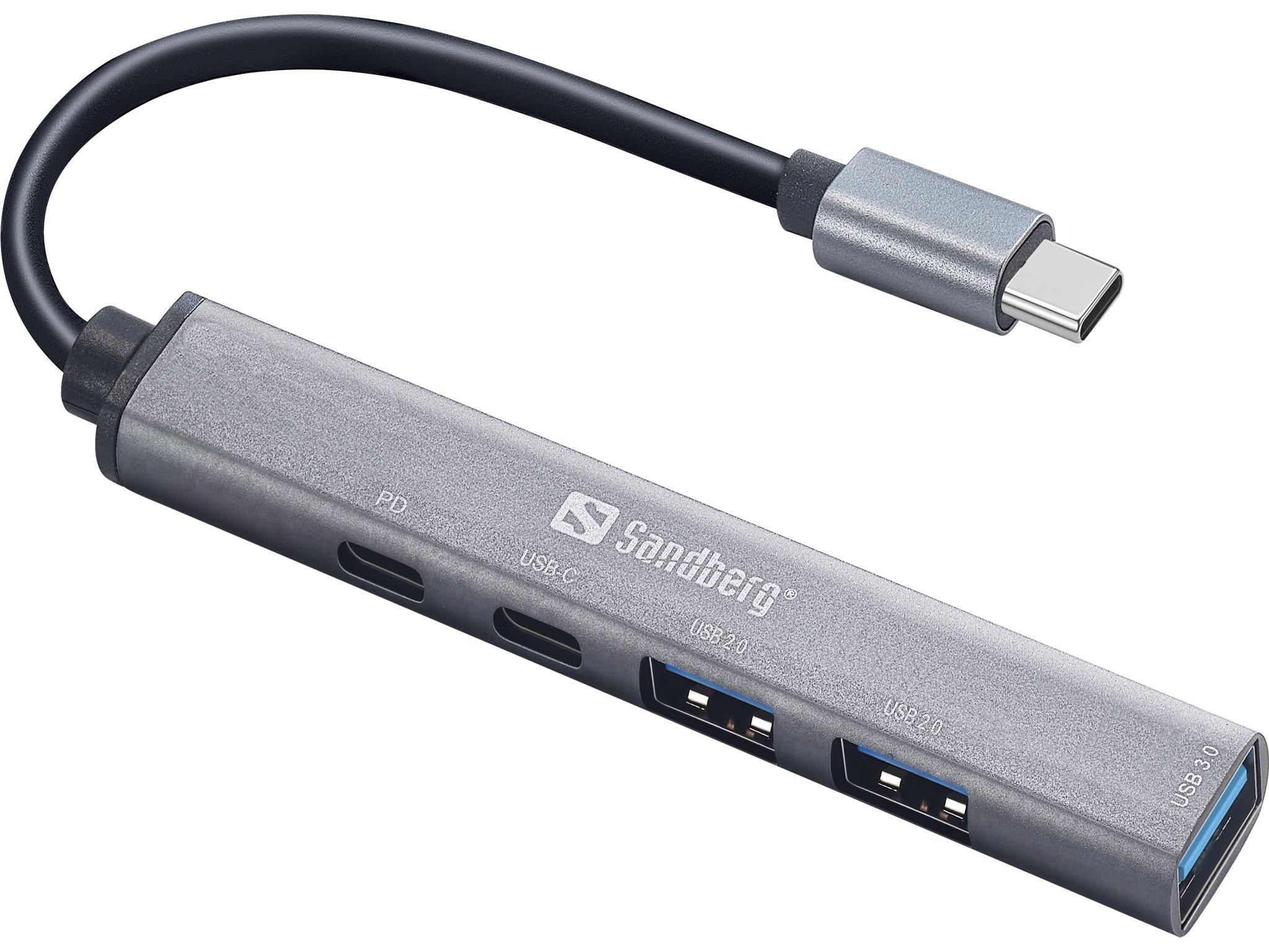 Adapteris Sandberg 336-50 USB-C to 3xUSB-A+2xUSB-C Saver