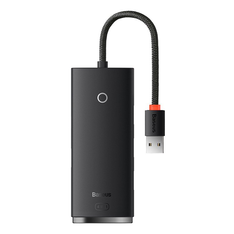 Šakotuvas USB-A 4 prievadų (USB3.0) 25cm, juodas