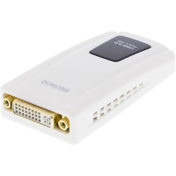 Adapteris DELTACO USB 3.0 - DVI-I/HDMI/VGA, aktyvus / USB3-DVI