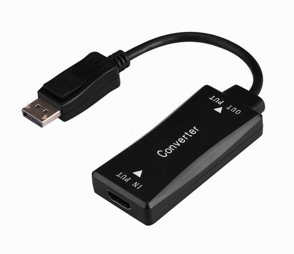 Gembird A-HDMIF30-DPM-01 Active 4K 30Hz HDMI lizdas su DisplayPort vyrišku adapterio laidas, 0,15 m