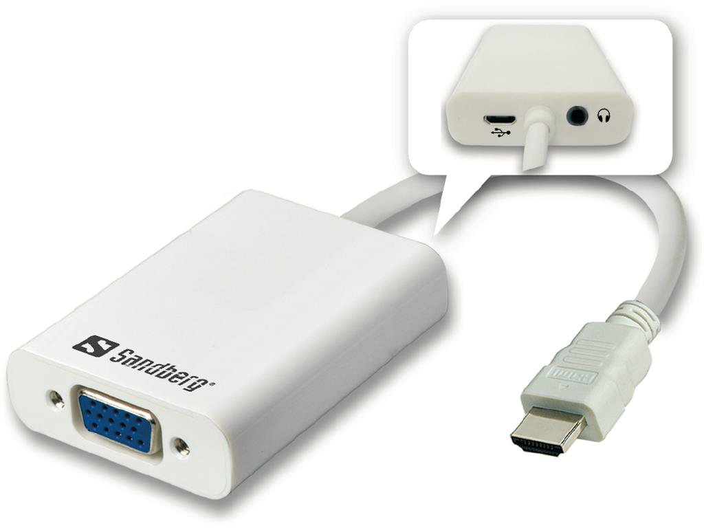 Adapteris Sandberg 508-77 HDMI to VGA+Audio