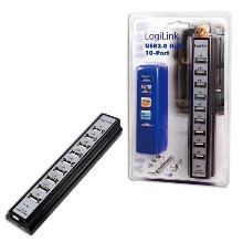 Šakotuvas Logilink UA0096 USB Hub 10-Port USB2.0