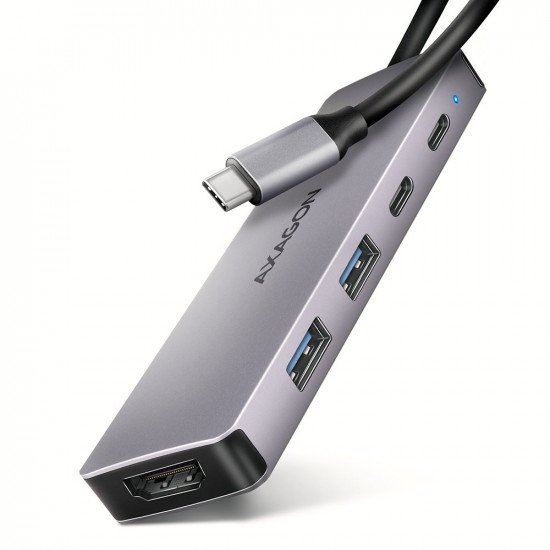 AXAGON HMC-5H60 USB-C 3.2 Gen 1 hub, 2x USB-A, 1x USB-C, 4K 60Hz HDMI, PD 100W, 15cm USB-C cable