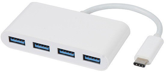 Vivanco USB hub USB-C 3.1 4-port, white (34292)