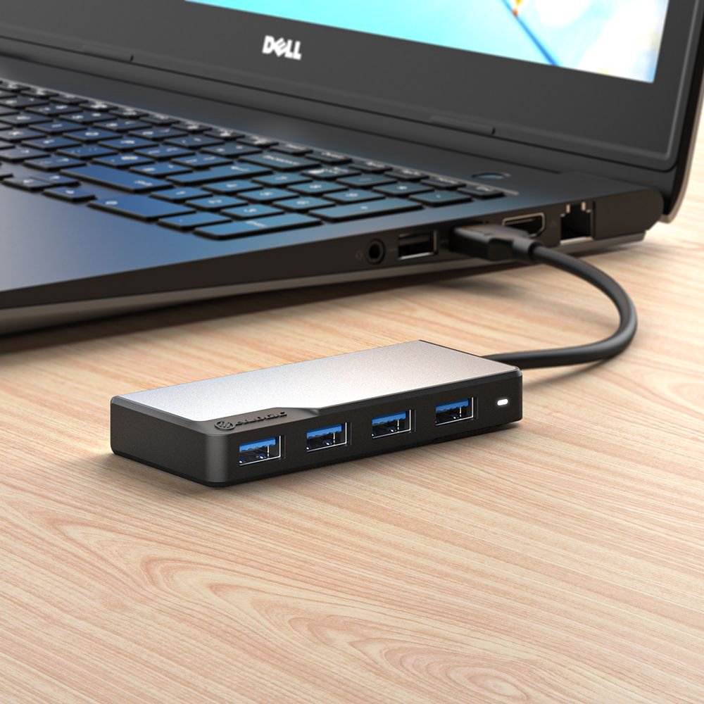 Adapteris ALOGIC USB-A Fusion SWIFT 4-port, Space Grey UAFUUA-SGR