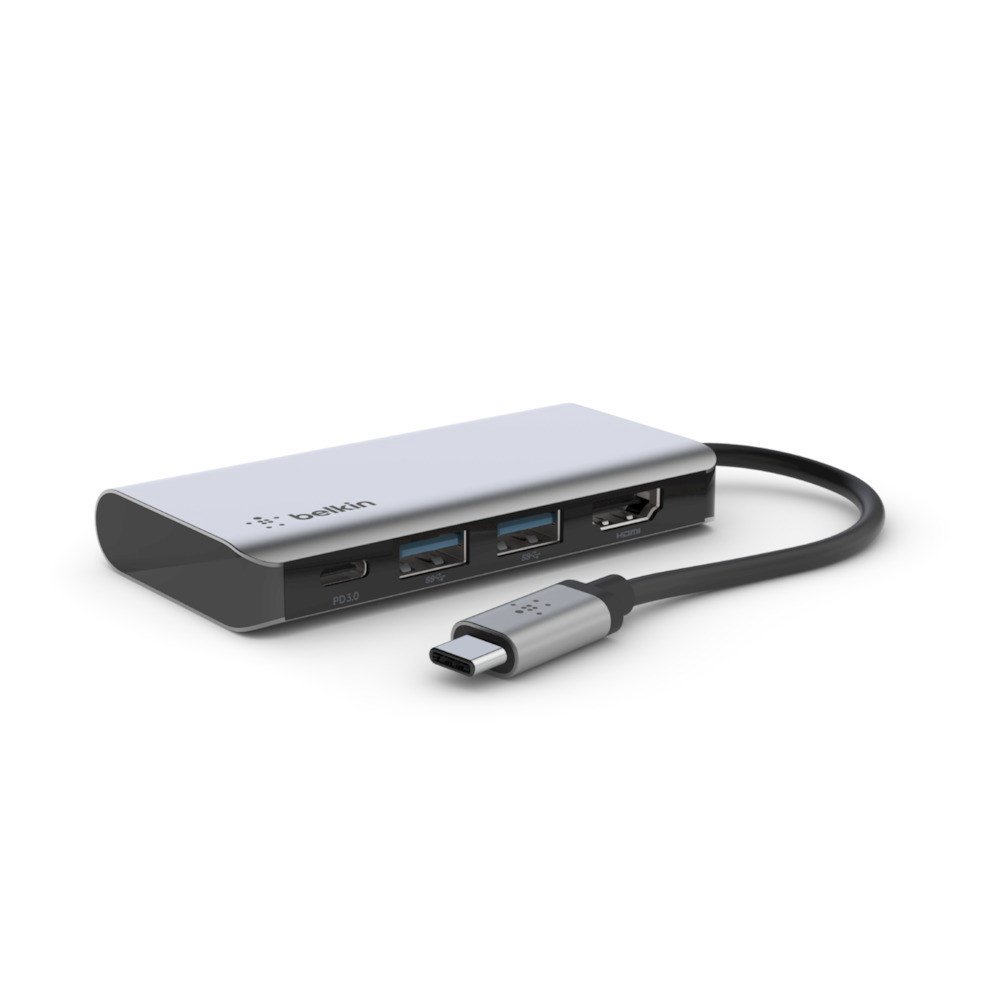 Belkin AVC006btSGY USB 3.2 Gen 1 (3.1 Gen 1) Type-C 5000 Mbit/ai Sidabras