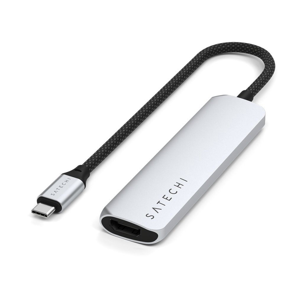 Satechi 4-in-1 USB-C Slim Multiport Adapter 4K - Silver