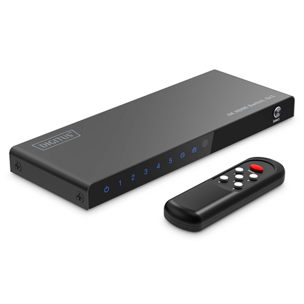 Adapteris ir šokotuvas Digitus 4K HDMI Switch DS-55332