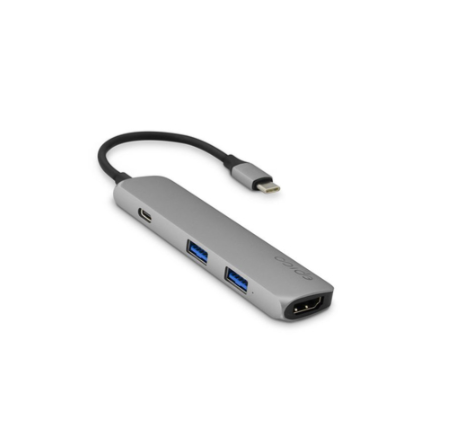 Adapteris Epico TYPE-C HUB 4K HDMI, HDMI/2 x USB 3.0/USB-C