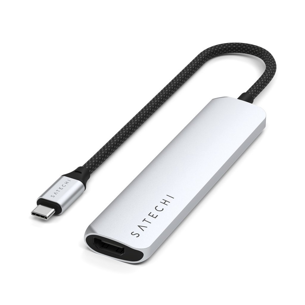 Satechi 6-in-1 USB-C Slim Multiport Adapter - Silver