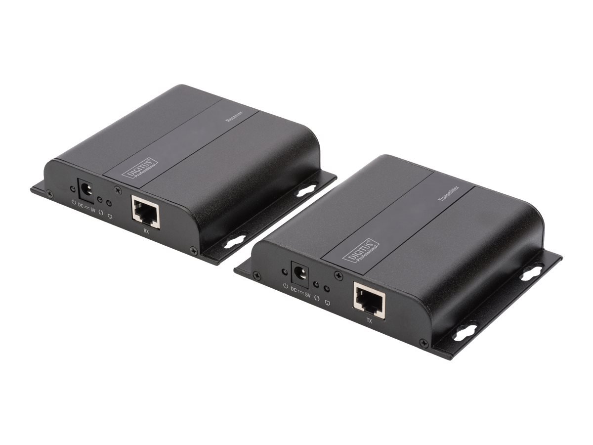 DIGITUS 4K HDMI Extender over IP Receiver Unit over network cable CAT 5/5e/6/7 4K2K/30Hz black