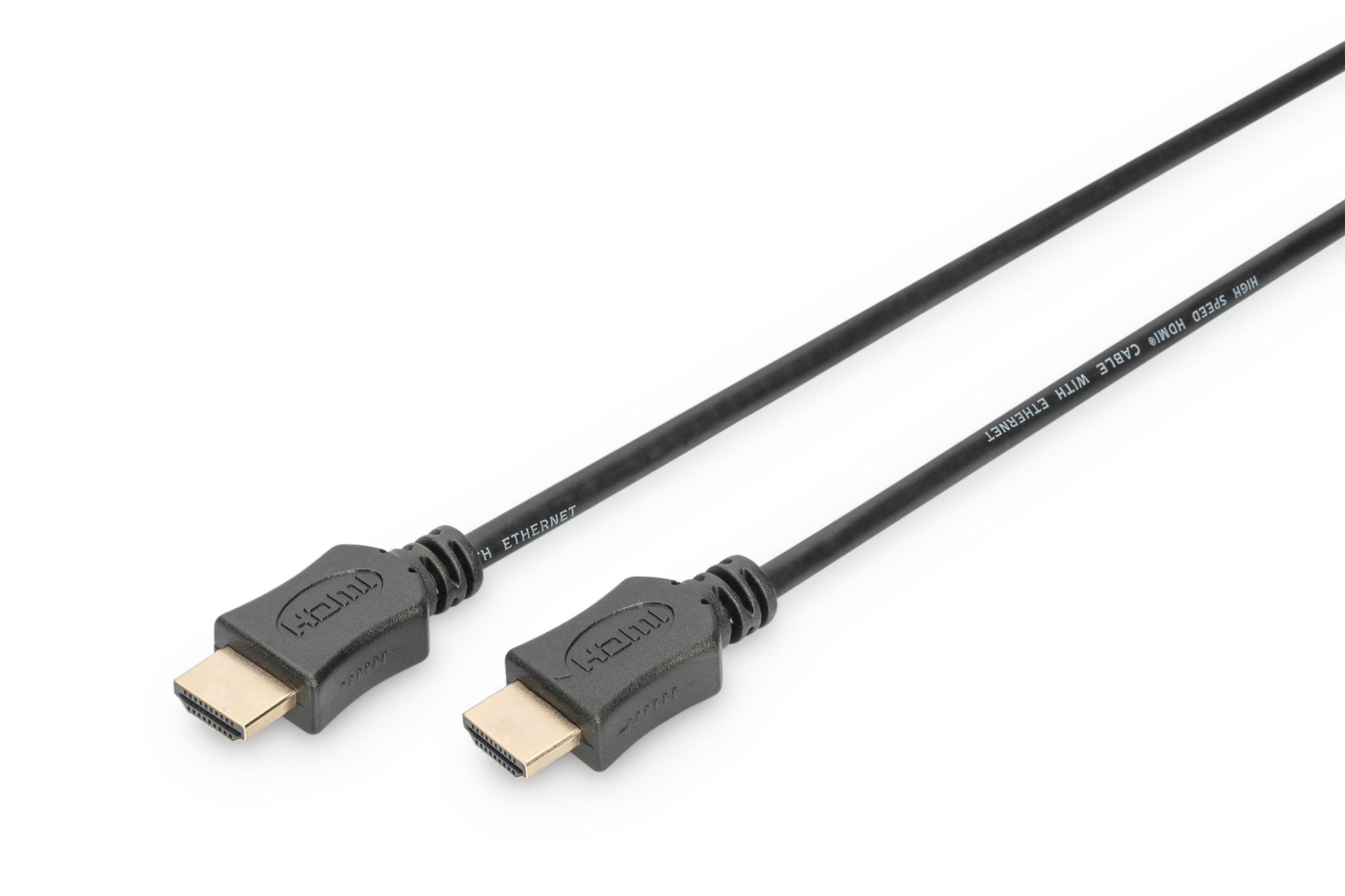 Digitus | HDMI High Speed with Ethernet Connection Cable | Black | HDMI male (type A) | HDMI male (type A) | HDMI to HDMI | 2 m