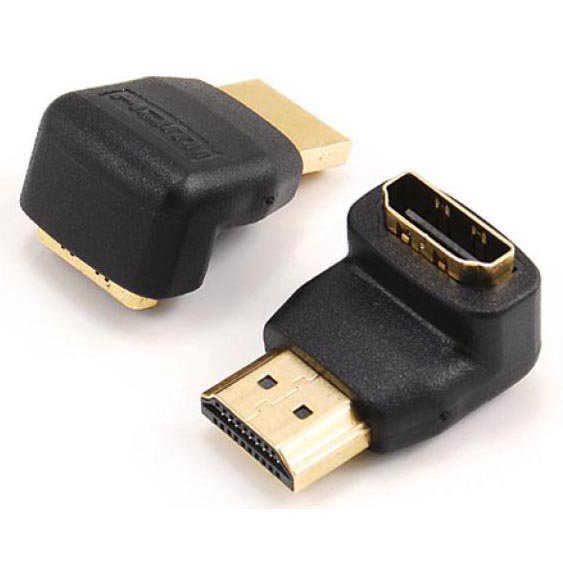 Adapteris Sbox AD.HDMI-F/M-90/R HDMI M.->HDMI F.90