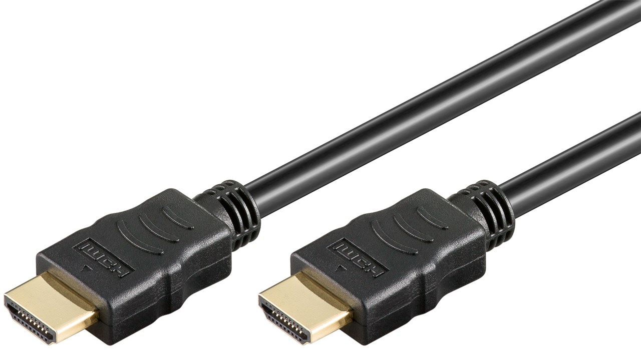 Goobay | High Speed HDMI Cable with Ethernet | Black | HDMI male (type A) | HDMI male (type A) | HDMI to HDMI | 1 m