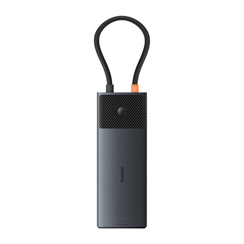 Adapterio koncentratorius 10in1 Baseus USB-C - 2xHDMI, 3xUSB-A, USB-C, RJ45, SD/TF, PD (juodas)