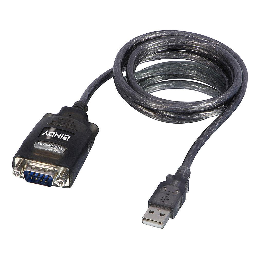 Adapteris LINDY USB to Serial Converter (42686)