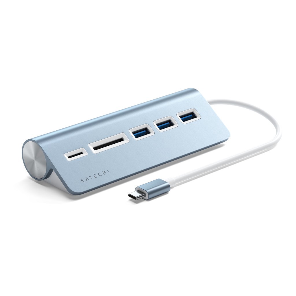 ADAPTERIS Satechi USB-C Aluminum USB Hub&Card Reader