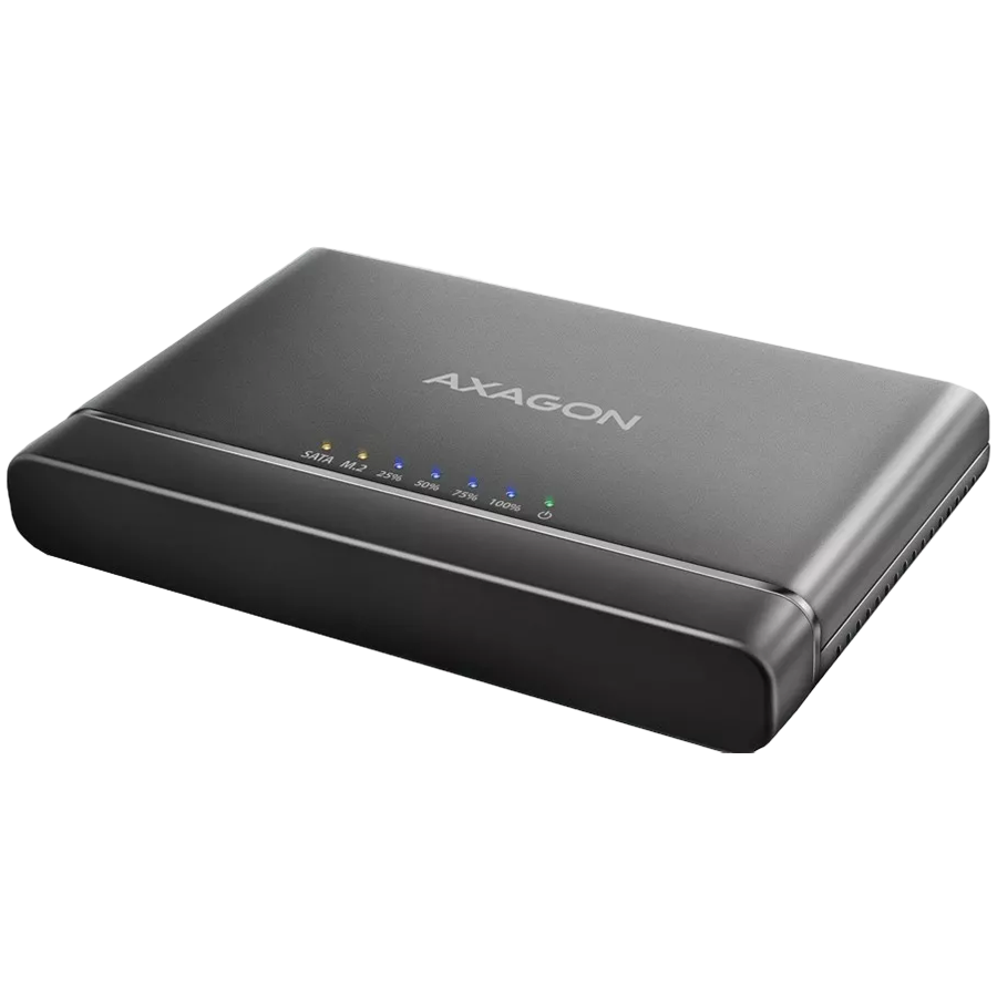 Axagon USB 3.2 Gen 2 adapter for connecting NVMe M.2 SSDs and SATA 2.5"/3