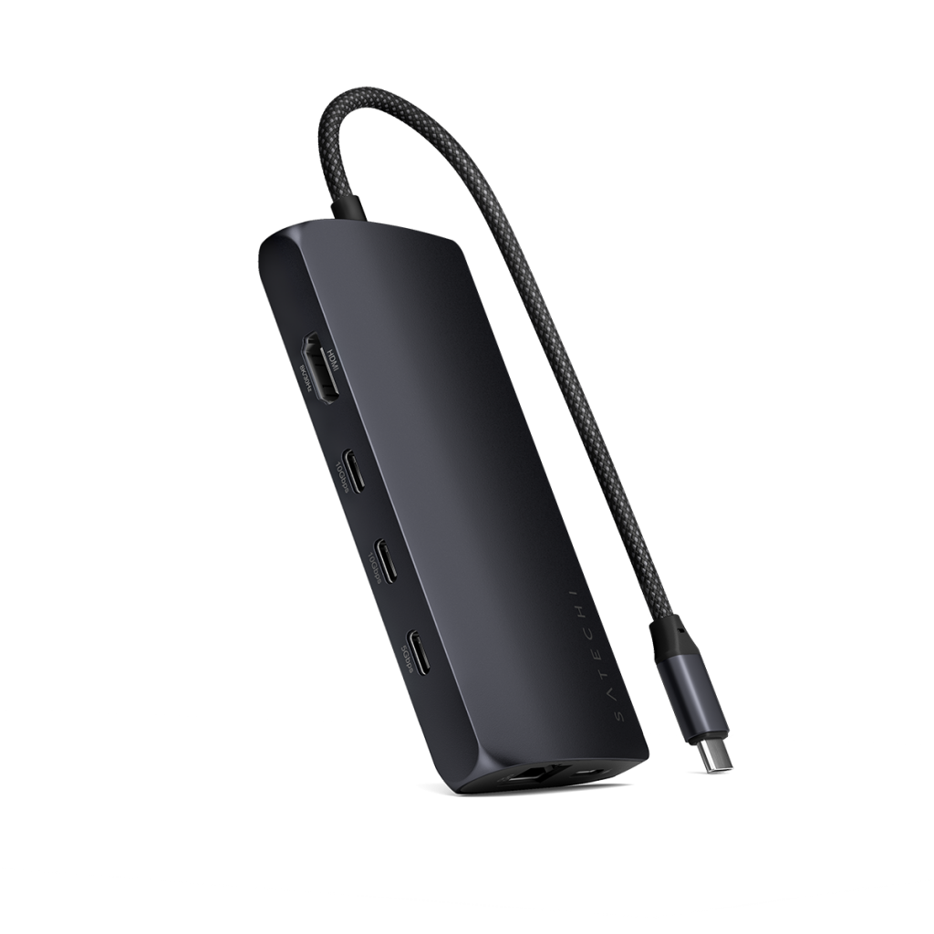Satechi USB-C Multiport Adapter 8K with Ethernet V3 - Midnight