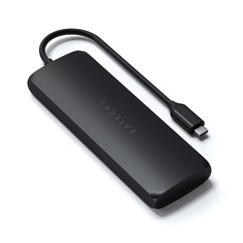 Satechi USB-C HYBRID w. built in SSD SSD storage compartment