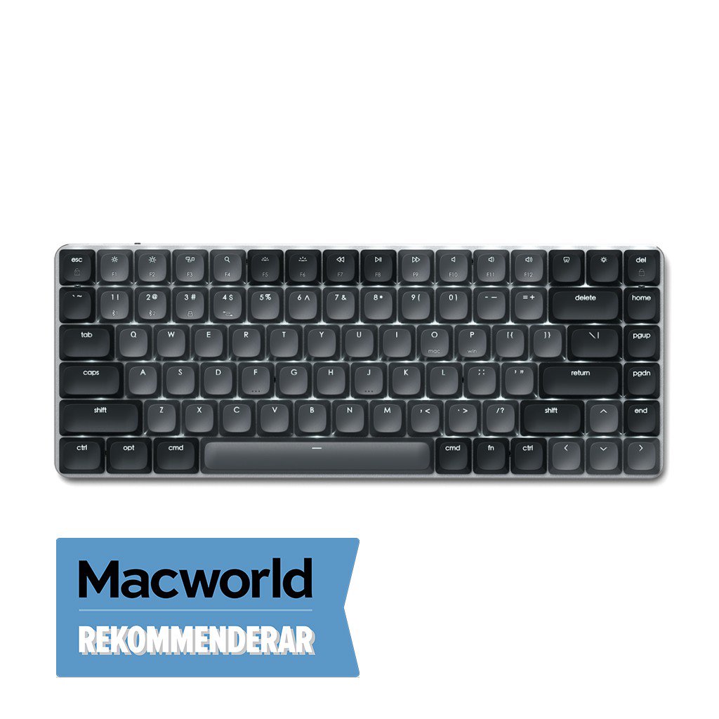 Satechi SM1 Slim Mechanical Backlit Keyboard Nordic Layout - Dark Grey