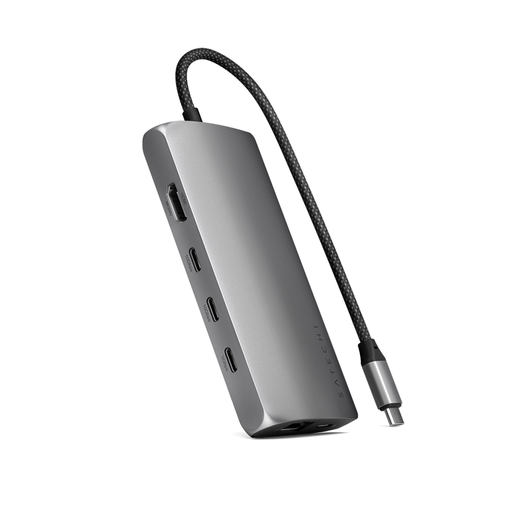 Adapteris SATECHI USB-C Multiport Adapter 8K with Ethernet V3 - Space Gray