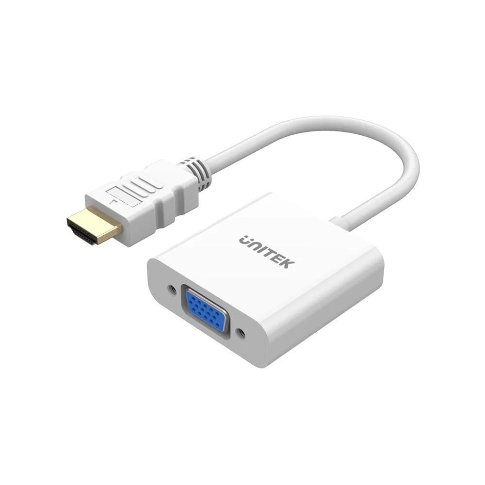 „UNITEK“ HDMI - VGA ADAPTERIS, FULLHD 60 HZ, BALTAS, M/F