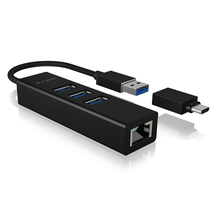 Adapteris RaidSonic IB-HUB1419-LAN