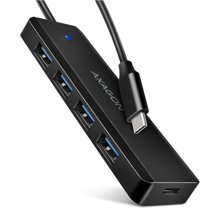 Adapteris ir šokotuvas AXAGON Travel four-port USB-C 5Gbps hub  HUE-C1C