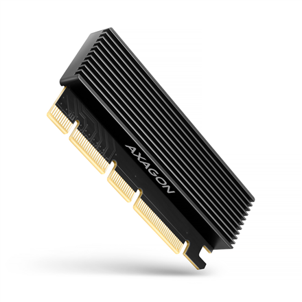 Adapteris ir šokotuvas AXAGON PCI-Express x16 adapter with cooler for connecting an NVMe M.2 SSD dri